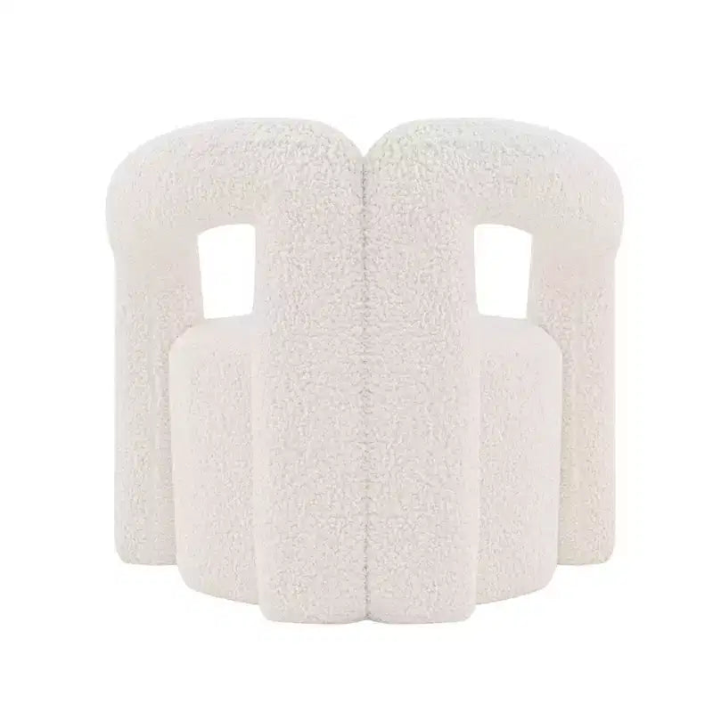 Boucle Accent Chair with Pine Frame and High-Density Foam