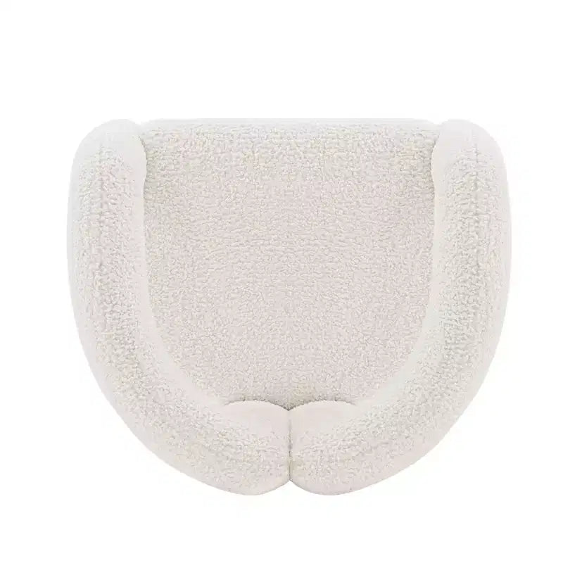 Boucle Accent Chair with Pine Frame and High-Density Foam