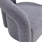 Boucle Accent Chair with Pine Frame and High-Density Foam