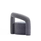 Boucle Accent Chair with Pine Frame and High-Density Foam