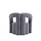 Boucle Accent Chair with Pine Frame and High-Density Foam