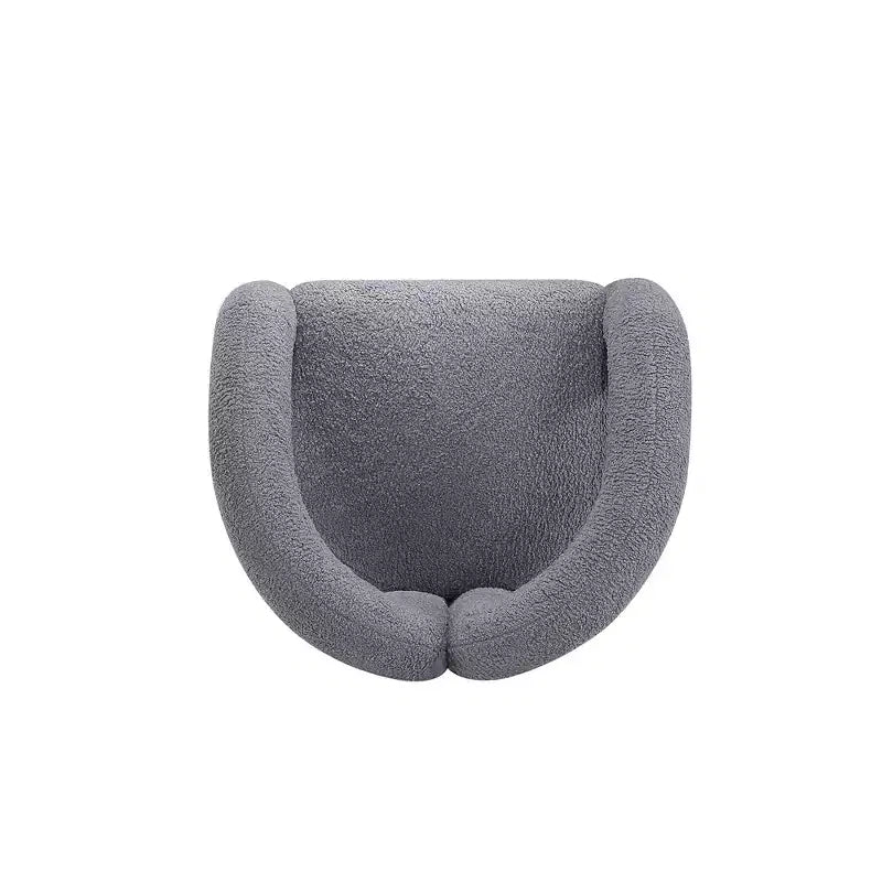 Boucle Accent Chair with Pine Frame and High-Density Foam