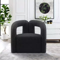 Boucle Accent Chair with Pine Frame and High-Density Foam