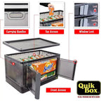 19-Gallon Collapsible Storage Bins with Doors and Wheels