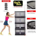 19-Gallon Collapsible Storage Bins with Doors and Wheels