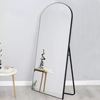 Arched Wood Frame Full-Length Mirror, Wall or Freestanding
