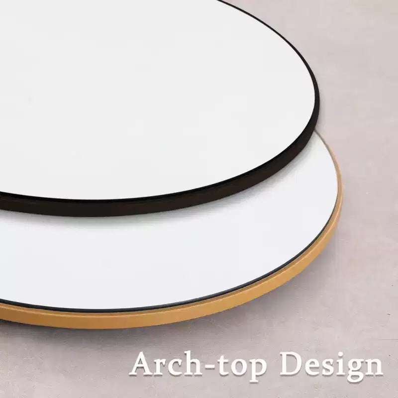 Arched Wood Frame Full-Length Mirror, Wall or Freestanding