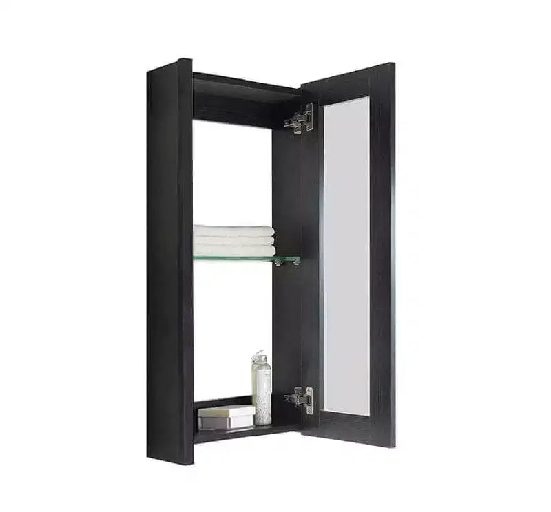 Wall-Mount Medicine Cabinet with Touch-Open Mirror Door