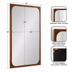 24x36 Rectangle Framed Wall Mirror, No Assembly Required