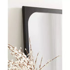 24x36 Rectangle Framed Wall Mirror, No Assembly Required
