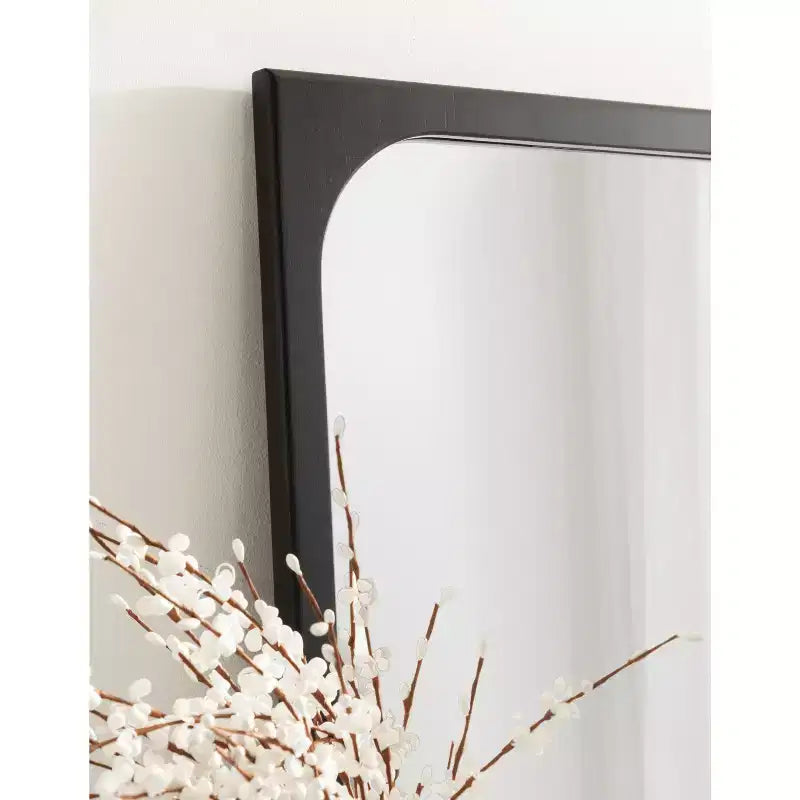24x36 Rectangle Framed Wall Mirror, No Assembly Required