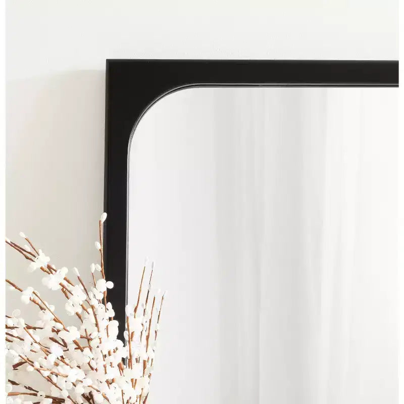 24x36 Rectangle Framed Wall Mirror, No Assembly Required