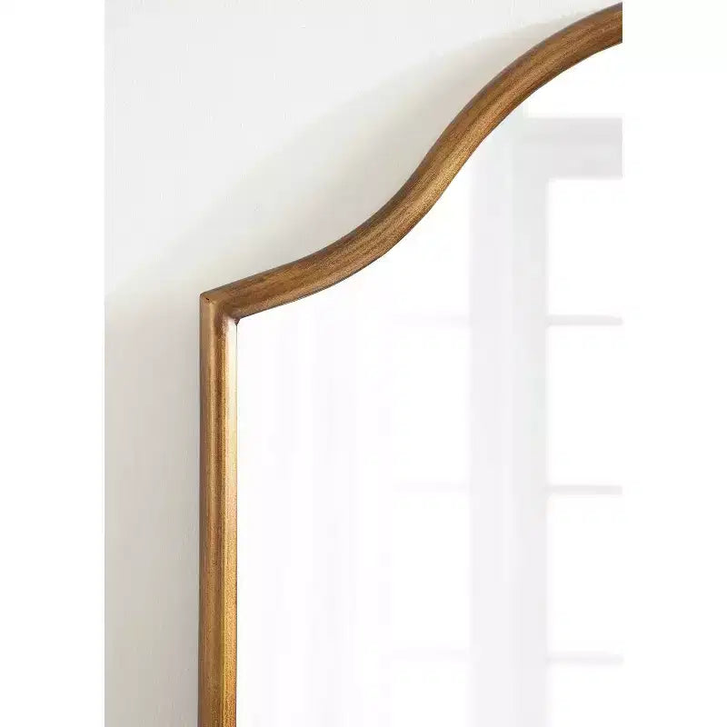 24x36 Framed Arch Wall Mirror in Black or Gold