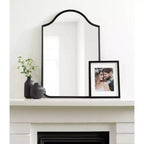 24x36 Framed Arch Wall Mirror in Black or Gold