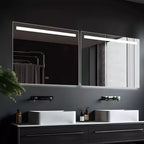 Specchio bagno LED senza cornice con funzione antiappannamento e luminosità regolabile