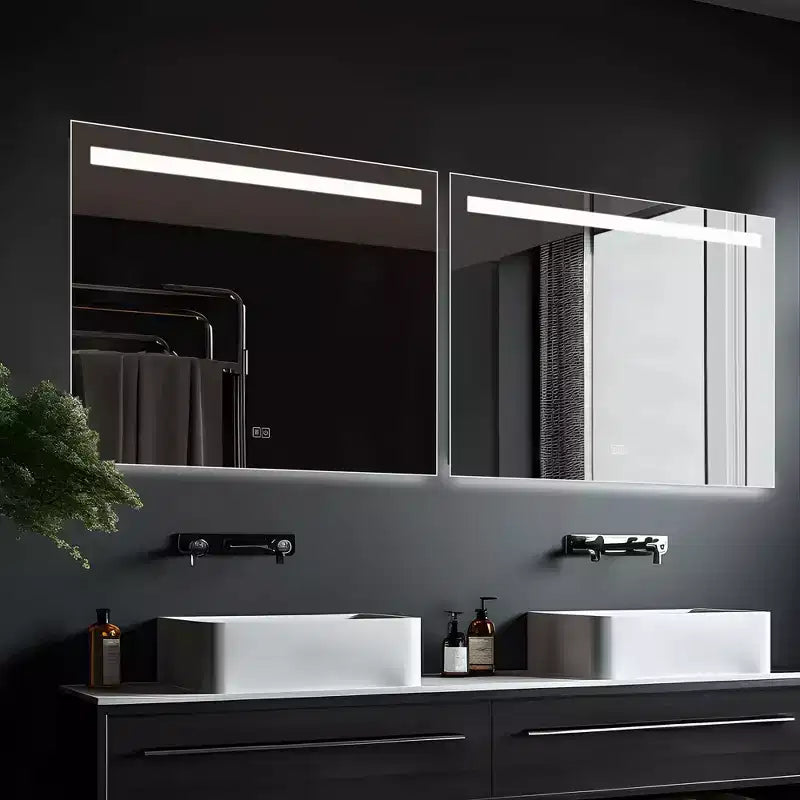 Specchio bagno LED senza cornice con funzione antiappannamento e luminosità regolabile