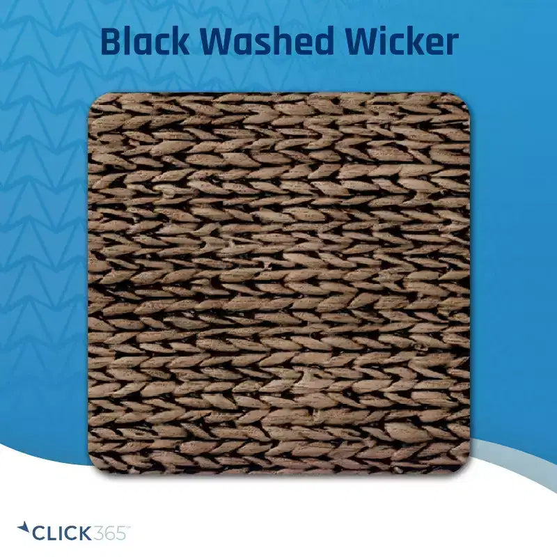 Wicker Storage Trunk with Hinged Lid, 33-Inch Wide