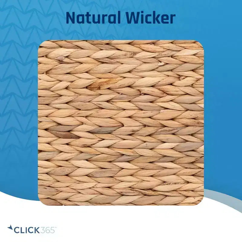 Wicker Storage Trunk with Hinged Lid, 33-Inch Wide