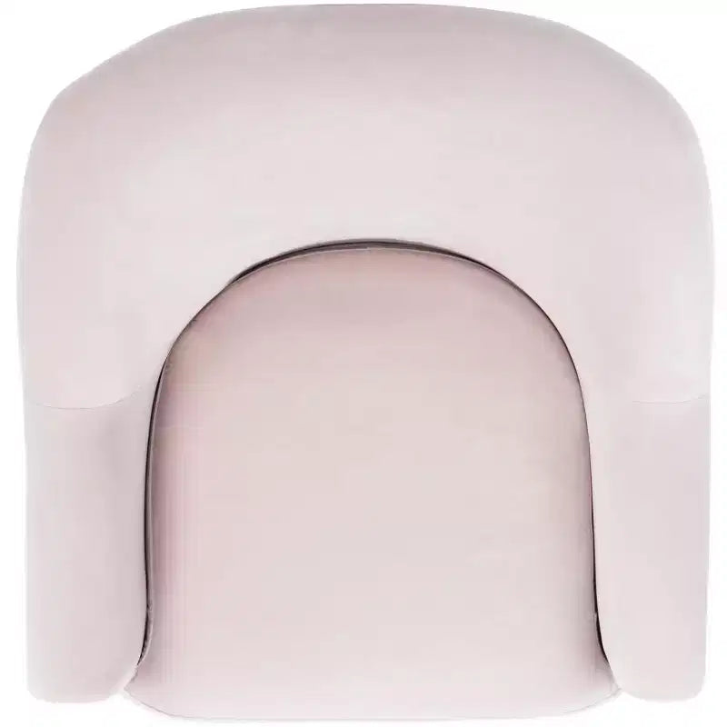Velvet Accent Chair with Gold Legs and Rolled Arms, 275 lb
