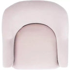 Velvet Accent Chair with Gold Legs and Rolled Arms, 275 lb
