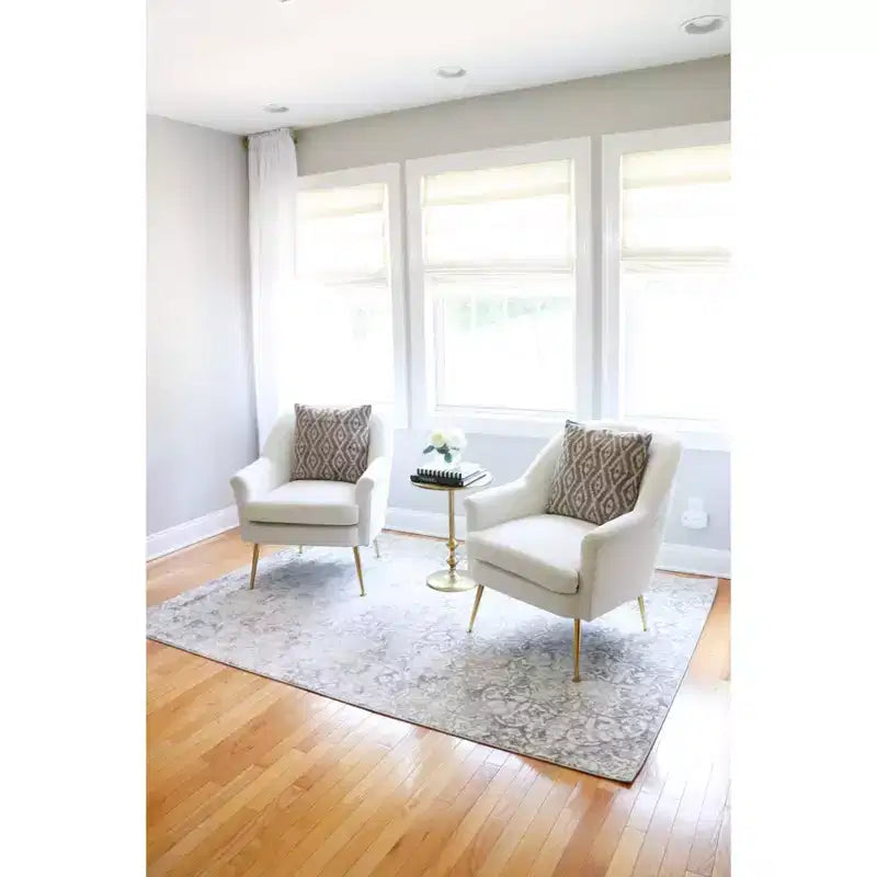 Velvet Accent Chair with Gold Legs and Rolled Arms, 275 lb