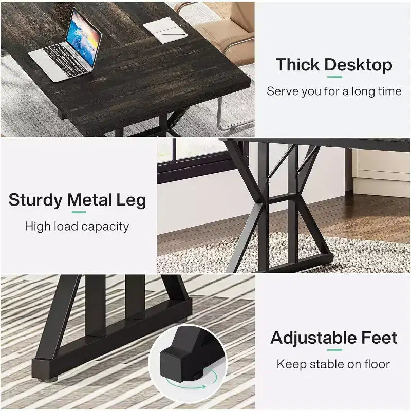 78.7-Inch Executive Desk