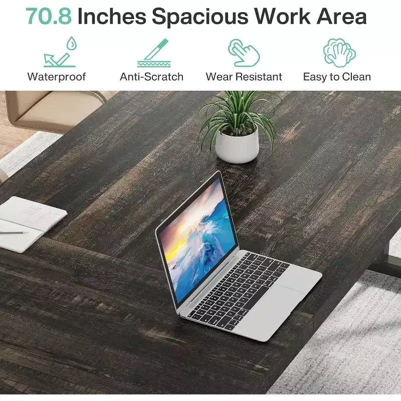 78.7-Inch Executive Desk